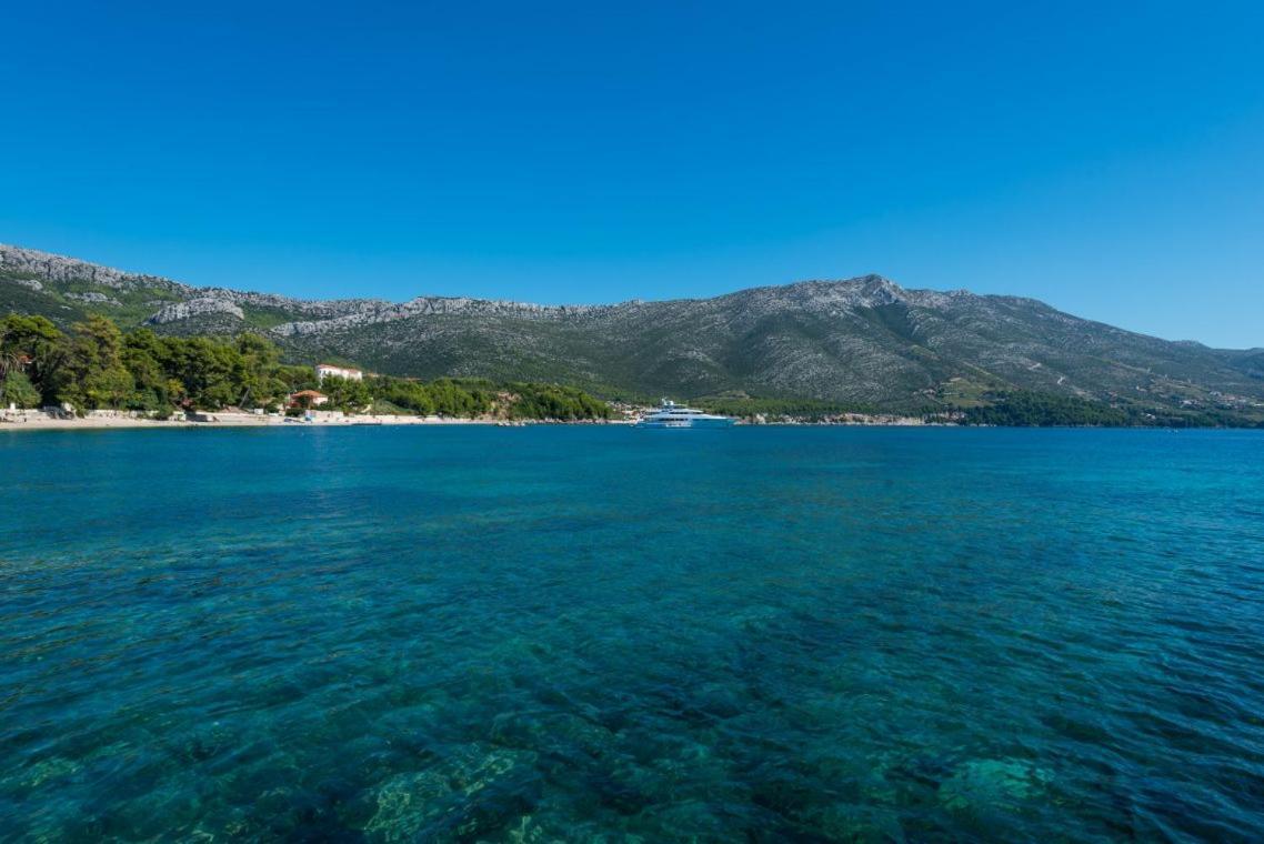 Luxury Beachfront Villa Mare With Private Pool At The Beach Orebic - Peljesac Экстерьер фото